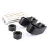 1 Pair Black Front Turn Signal Relocation Kit For 39mm 49mm Sportster FXR FXD Dyna
