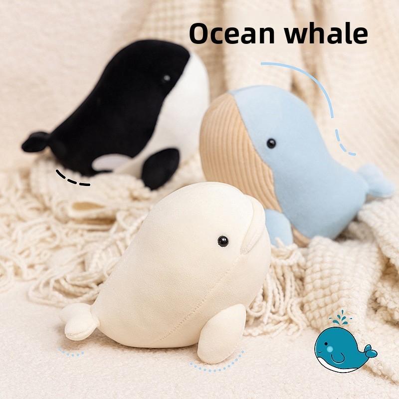 Whale Plush Toy Cute Cartoon Keychain Backpack Pendant Childrens Gift Holiday