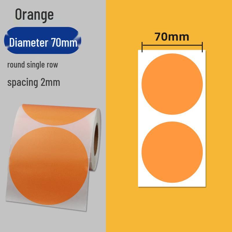 Colorful Self-Adhesive Round Dot Stickers - Writable Small Paper Labels