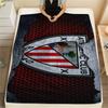 FootBall Club LOGO Print Flannel Blanket,High Quality Comfortable for All Seasons,Home Decor,Warmth and Comfort,Perfect for Christmas Gifts