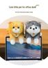 Adorable Calico Cat & Dog Plush Toy - Lying Pillow for Kids' Room Decor