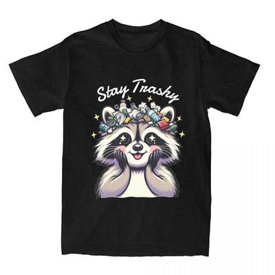 Pánské Dámské Zůstaň Trashy Mýval Meme Trička Oblečení Vtipné Čisté Roztomilé Kawaii Tričko Top Tričko Oblečení Klasické