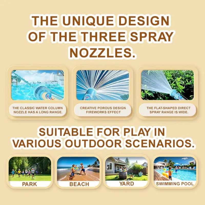 Fireworks Water Gun Pull-Out Waterguns for Adults Kids Pool Party Photography Props Summer Outdoor Water Play Toys for Children