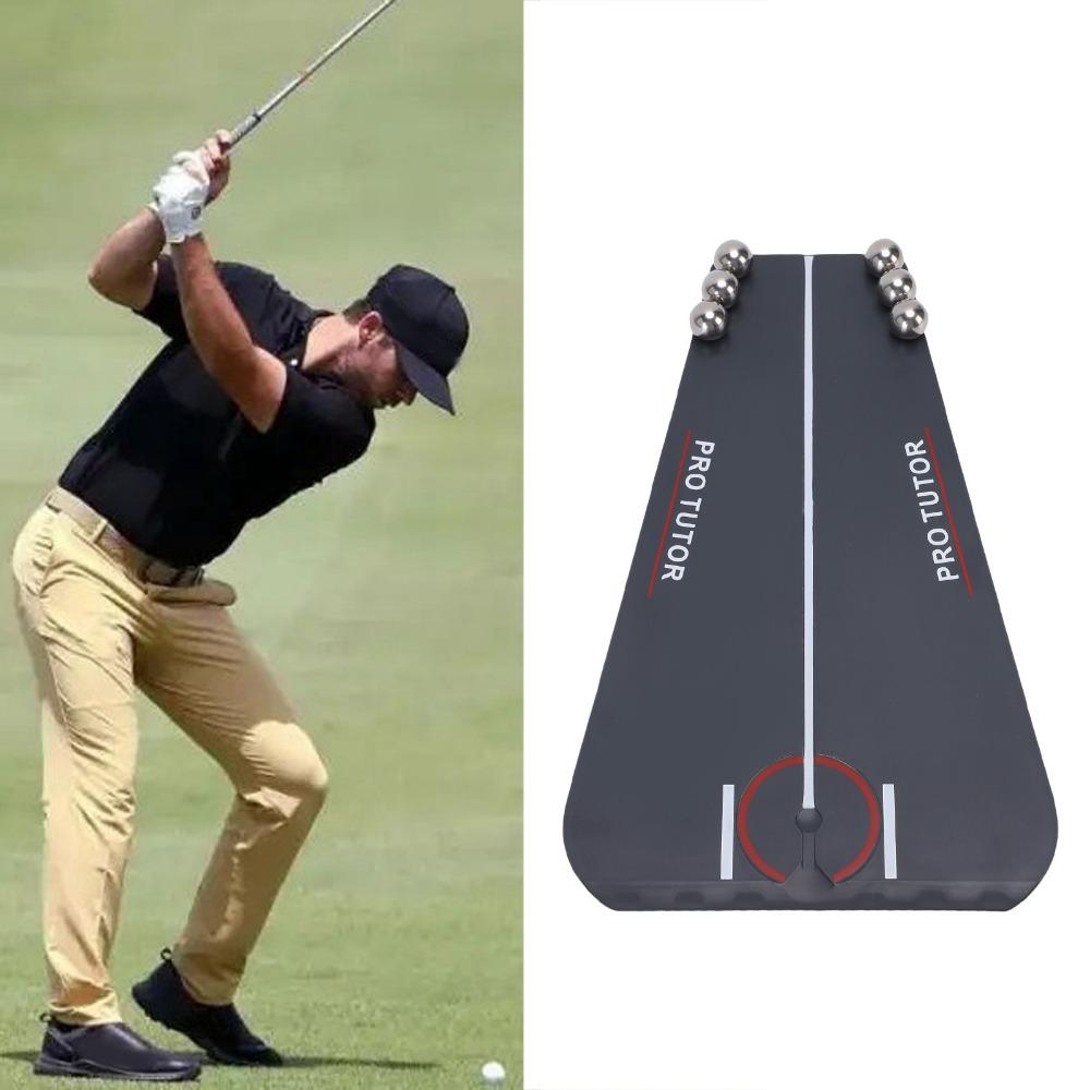 8pcs No Plug-In Pegs Putting Training Aid Alignment Line Putting Alignment Trainer Practice Mats