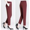 Middle-aged Elderly Women's Pants Summer Thin Nine-point Mother Pants Straight Loose Grandma Pants Casual