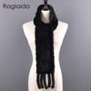 Fashion Fur Scarf for Winter Real Mink fur women Scarves Ladies Tassel Real Fur Shawls Winter Natural Rex Mink Fur Bib