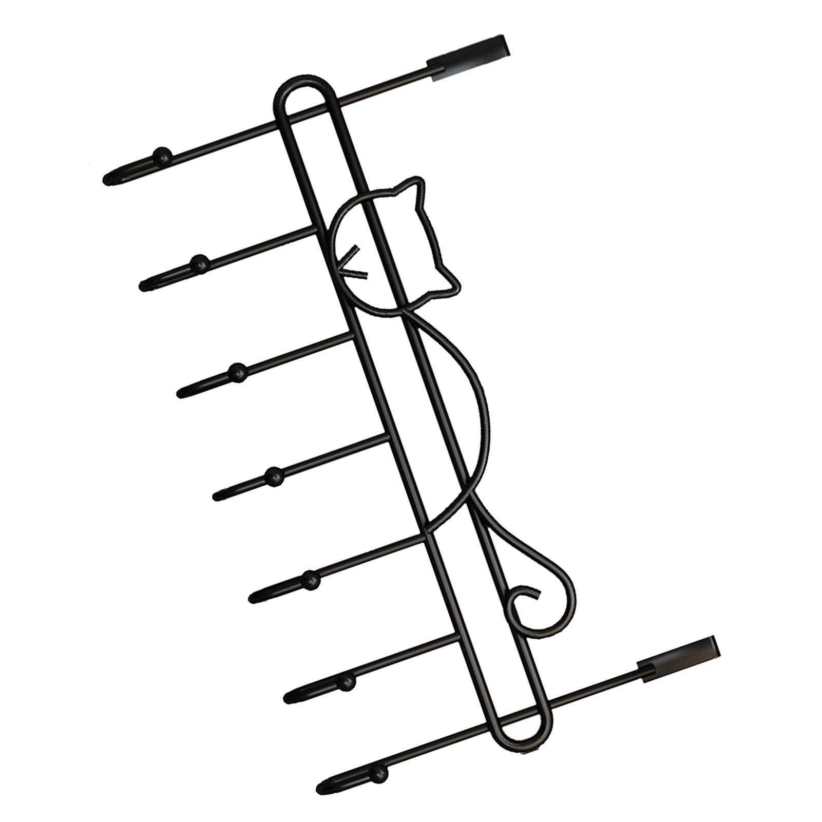 

Over The Door Hook Metal Door Hanger Towel Coat Hat Rack for Bedroom Bathroom Entryway