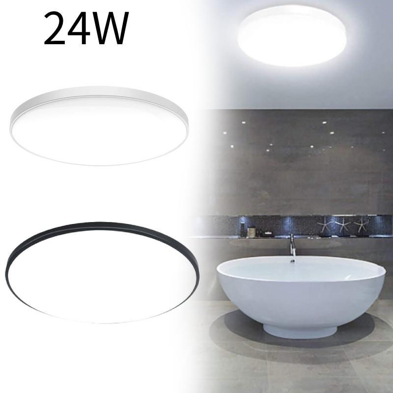 Ceiling 24w Led Lights Cool White Flush Mount Lamp Bedroom Bathroom Kitchen
