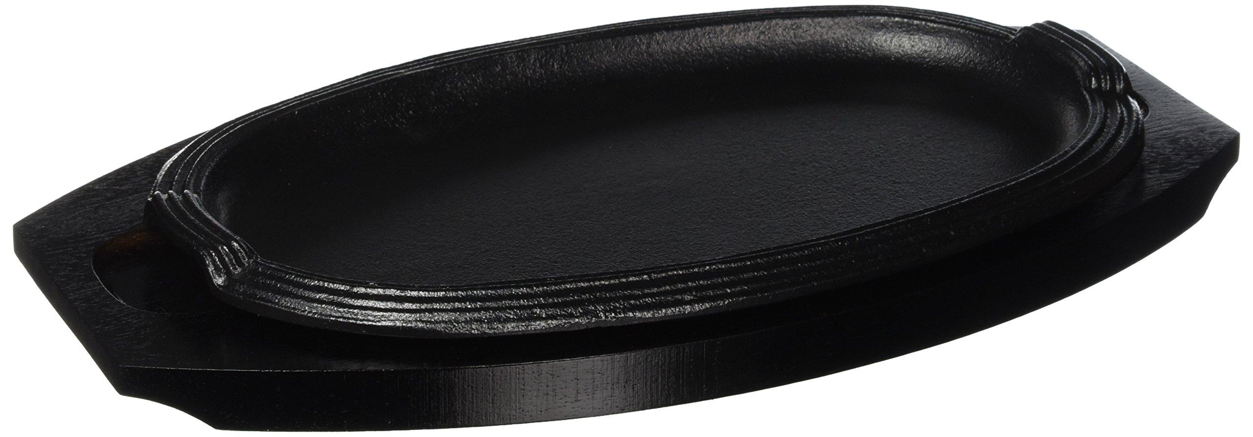 Комерческая стейковая тарелка Endo Shoji, чугун и натуральное дерево, PST05001