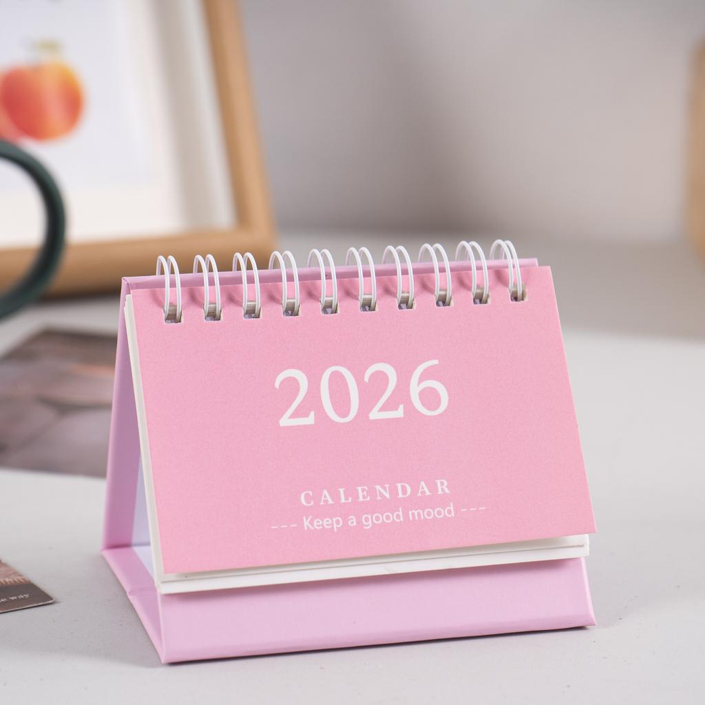 Simple Desk Calendar 2026-2026 Mini Planner Top Priorities To Do List Time Schedule Calendar Office School Stationery Supplies
