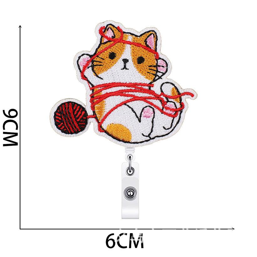 

Cartoon Kitten Easy-Pull Button Embroidery Cloth Sticker Cute Cat Clothes Patch Sticker Crocodile Clip Computer Embroidery Label no. 9 easy pull buckle_3 pieces