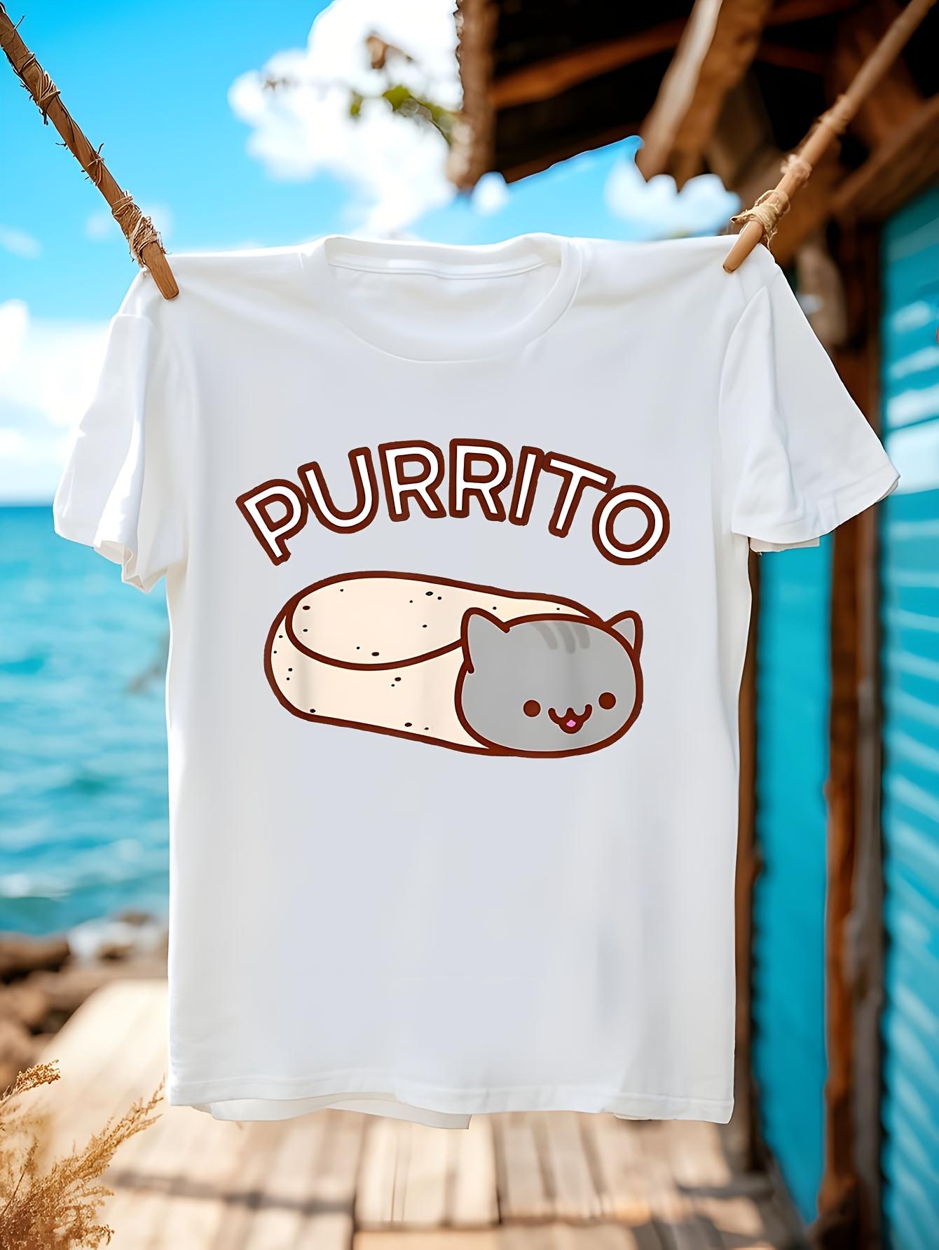 PURRITO Cat Taco Graphic Tshirt Graphic Tshirt S