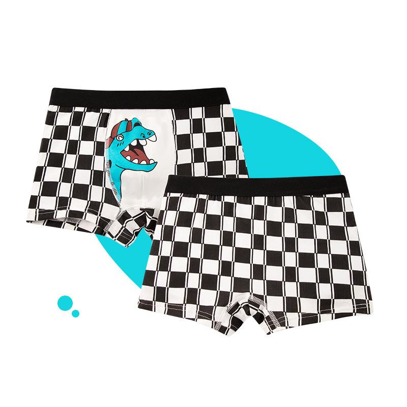 4 Pezzi Boxer da Ragazzo in Cotone Stampa Cartoni Animati Morbido Traspirante Biancheria Intima per Bambini Pantaloncini Piccoli Ragazzi