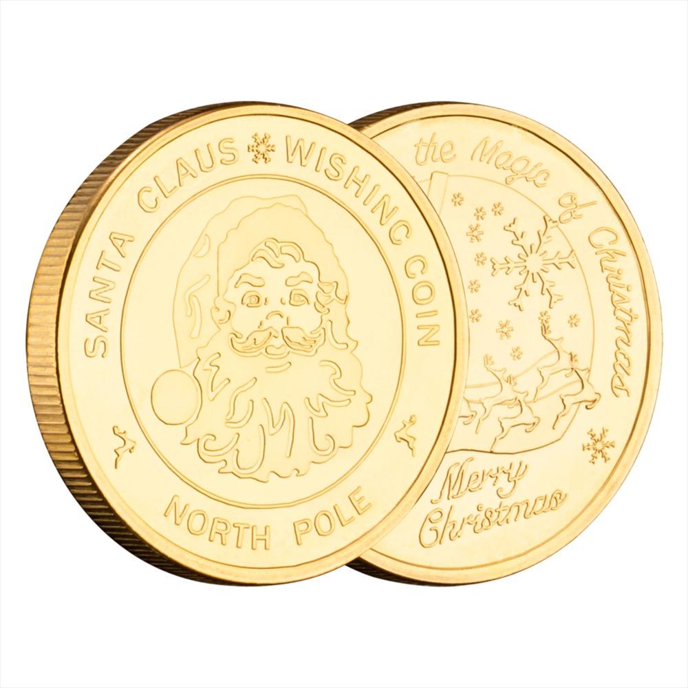 Souvenir Coin Merry Christmas Commemorative Coins Collection Metal Crafts