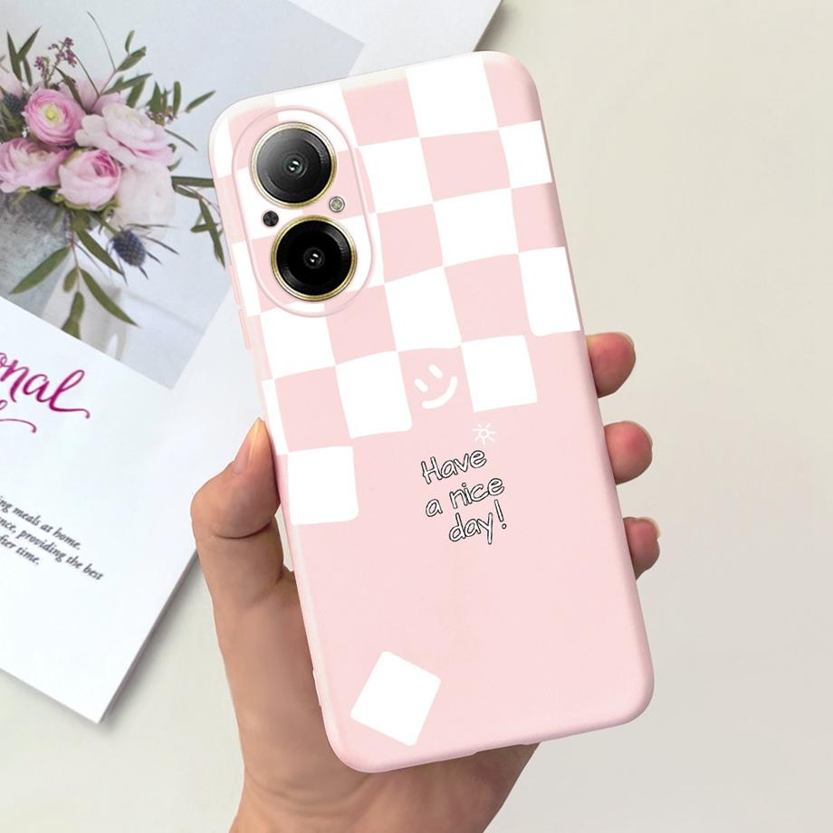 Hülle Für Oppo Realme C67 4G RMX389 Handyhüllen Schwarze Katze Mondnacht Weiches Silikon Stoßfeste Rückabdeckung Für RealmeC67 4G Funda