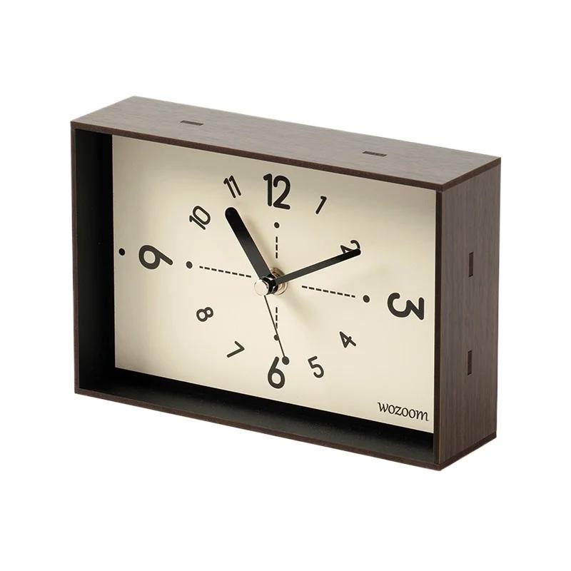 

Creative Living Room Desktop Clock Ornament Vintage Home Decor Tabletop Clock Decoration
