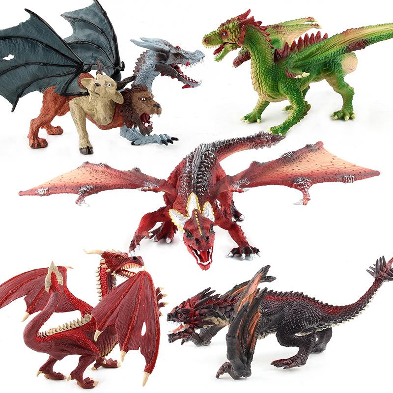 Simulation Solid Dinosaur Model War Dragon Beast Fire Dragon Beast Magic Dragon Beast God Dragon Beast Chimera Beast Doll