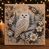 Christmas Faux Pearl Painting Kit Xmas Art Kit, Santa Claus Reindeer DIY Holiday Projects for Families Sparkling 3D Festive Wall Craft Adults, Winter