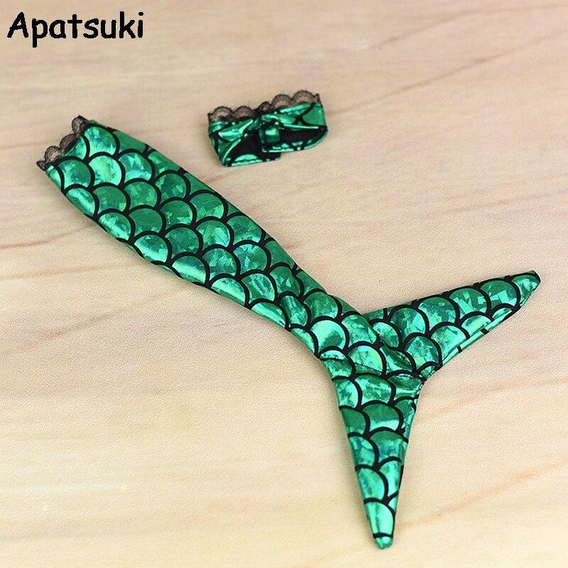 

Аксессуары для кукол KidsToy Одежда для русалки для куклы Барби Оригинальный бюстгальтер с хвостом + платье для куклы Одежда для куклы Барби 1/6 DIY игрушка
