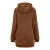 Women's Oversized Zip-Up Hoodie Casual Long Sleeve Hooded Sweatshirt with Pockets Red