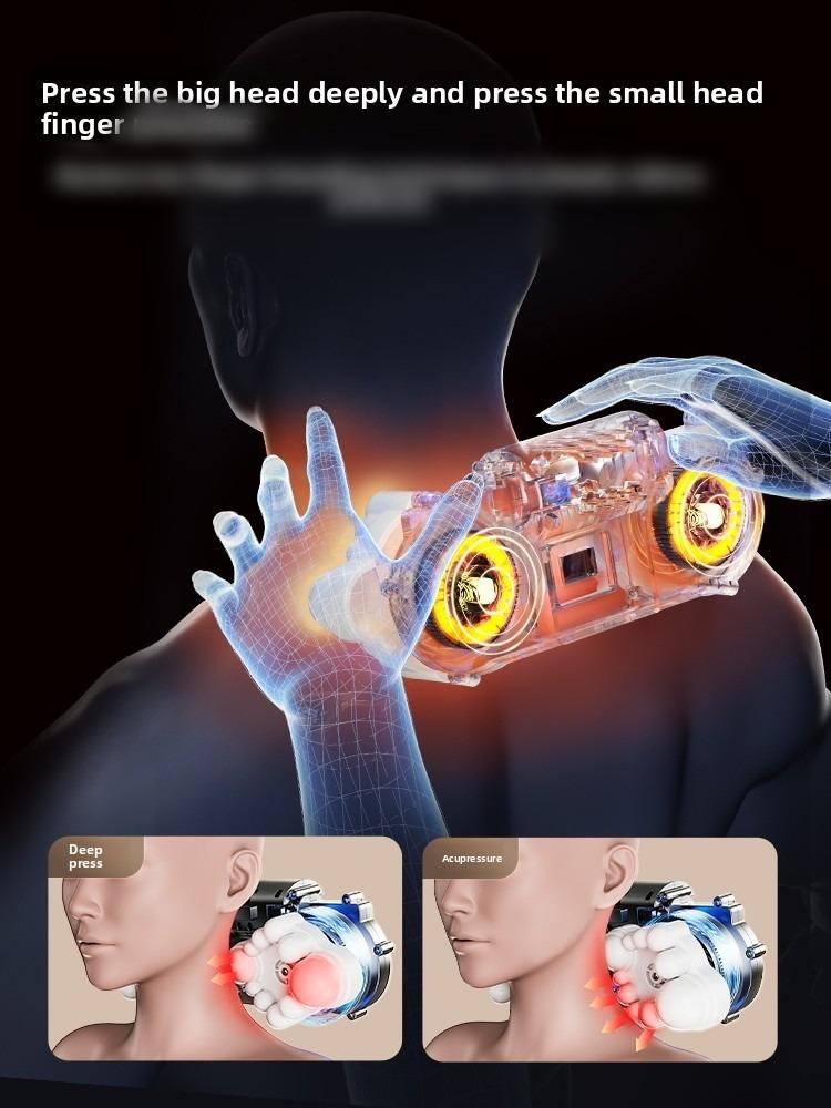 Nackenmassagebettkissen Elektrisch Shiatsu Nacken Schulter Entspannung 3D Tiefengewebskneten Taille Beine Ideal für Zuhause Büro