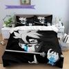 Pościel z motywem z anime Naruto Dekoracja domu Prezent urodzinowy (1 * poszwa na kołdrę + 2 * poszewki na poduszki, bez rdzenia)