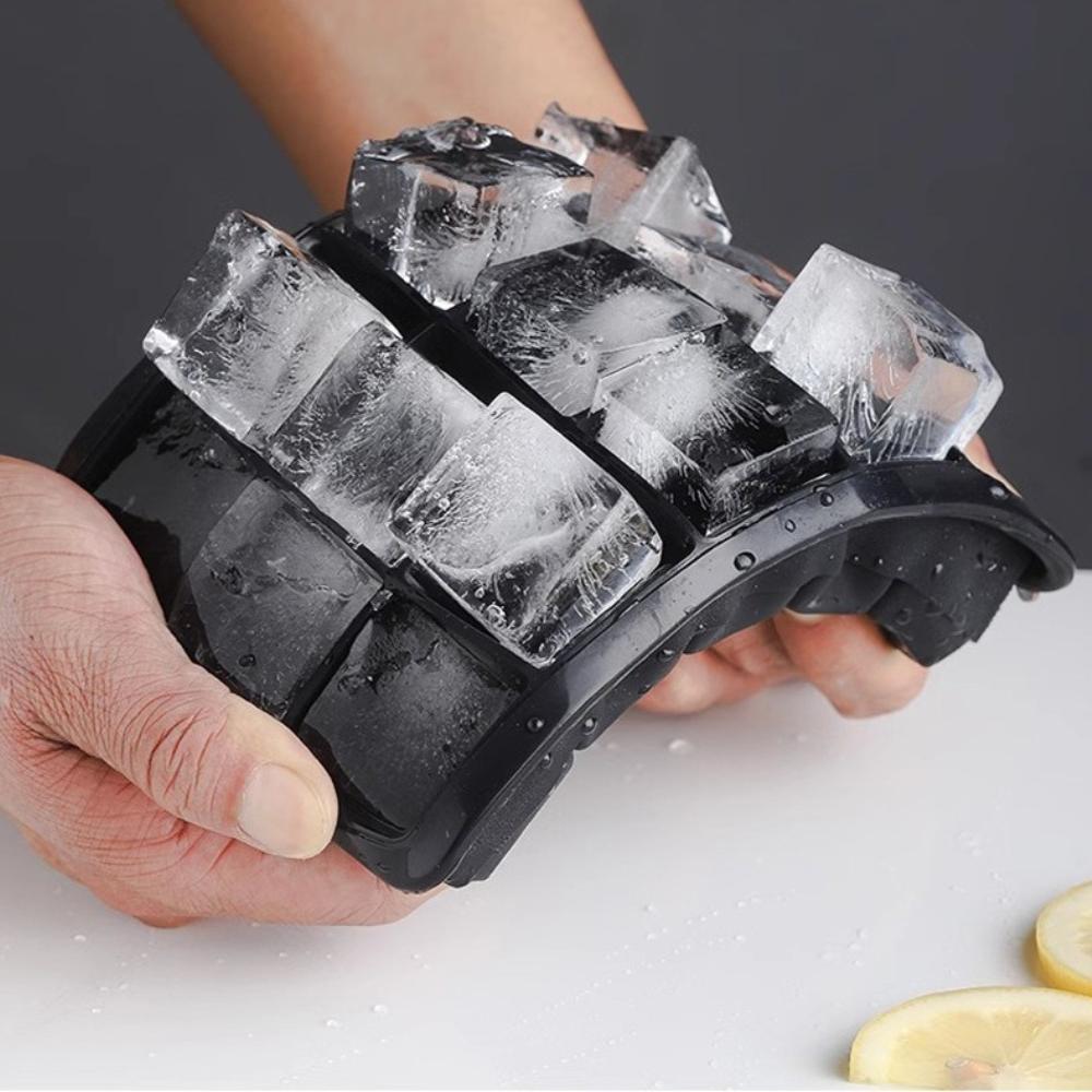 4/6/8/15 Grid Big Ice Tray Mold Giant Jumbo Large Food Grade Silicone Ice Cube Square Tray Mold DIY Ice Maker Cube Tray