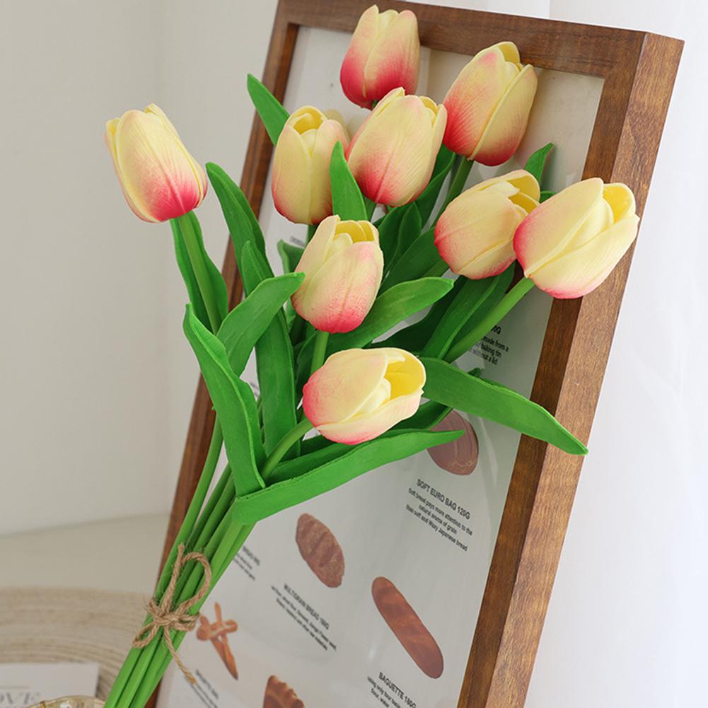 Paquete de 10 tulipanes artificiales