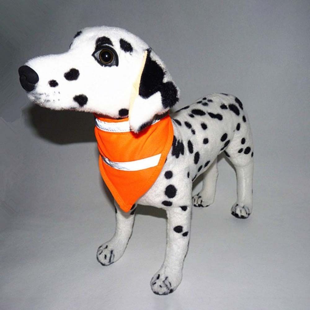 Sabbertuch Hund Sicherheitsschal Reflektierendes Dreieck Welpen Sichtbarkeit Lätzchen Helles Orange/Gelb Atmungsaktive Haustier Leuchtende Kleidung