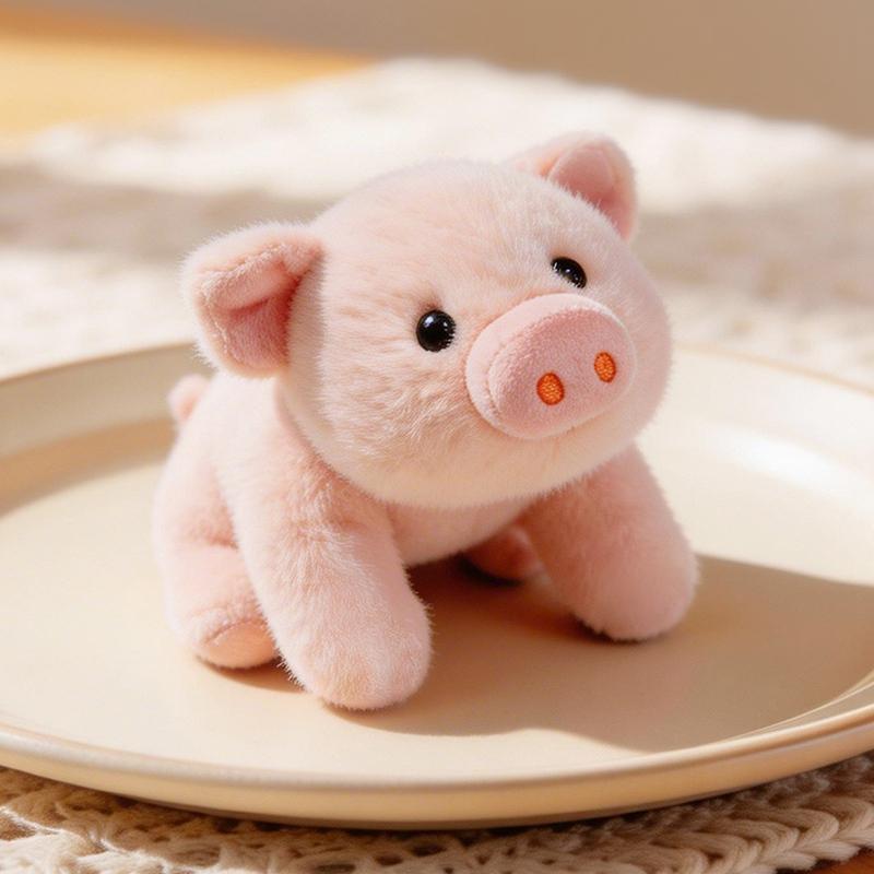 18Cm Cute Table Companion Plush Toys Lovely Piggy Raccoon Fox Husky Bear Plushie Doll Adorable Gift For Kids Girlfriend