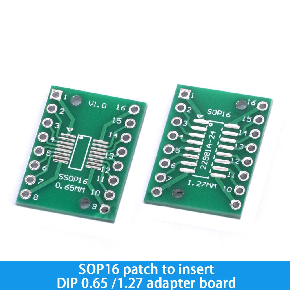 10PCS PCB Board Kit SOP24 SOP8 SOP14 SOP16 SOP20 SOP28 SMD Turn To DIP Adapter Converter Plate SOP 8 14 16 20 24 28