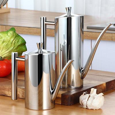 Oliiera in Acciaio Inossidabile da 500/700ml Grande Capacità Antipolvere Contenitore per Conservazione Condimenti Olio d'Oliva Strumenti Barbecue Utensile da Cucina