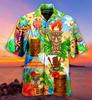 Camisas Hawaianas Transpirables Sueltas con Estampado 3D Modernas Geniales de Moda Tops para Fiesta en la Playa Mangas Cortas Verano para Hombre