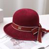 Women'S Flip Brim Bucket Hat Bow Ribbon Sun Hat Soft Breathable Korean Style Spring Summer Outdoor Travel Casual Sun Protection