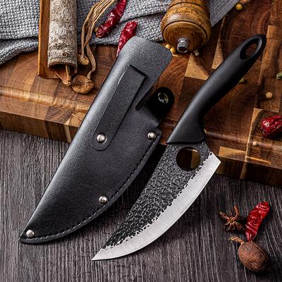 Kitchen Boning Knife ABS Handle Handmade Slaughter Knives Meat Cleaver Fishing Outdoor Cooking Butcher Knife