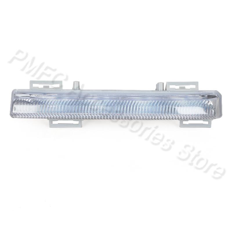 Front Bumper LED DRL Daytime Running Light Fog Lamp Grille Fog Light Cover For Mercedes Benz C-Class W204 2011-2013 A2048803324 Light-1Left