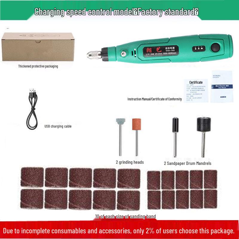 Electric Handheld Mini Grinder for Wood, Jade Carving & Polishing