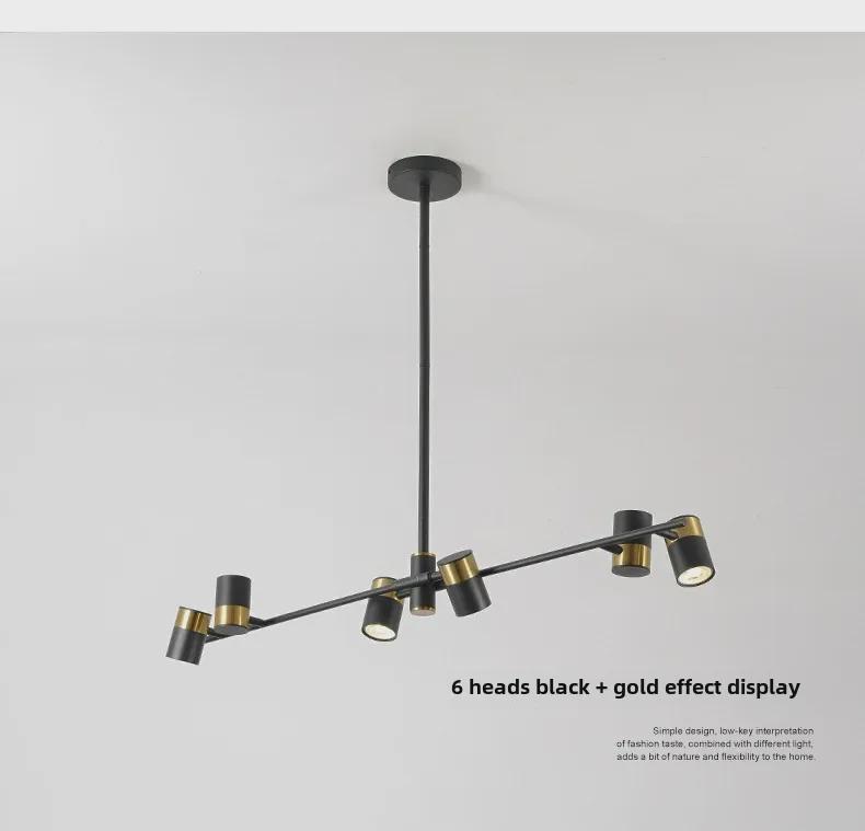 Modern Post-Modern Multi-Head LED Chandelier: Stylish Luxury for Dining Tables, Restaurants, and Bars