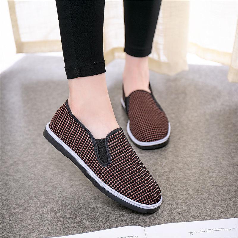 Women's Cloth Shoes New Soft-soled Women's Single Shoes Flat-soled Old Beijing Red Handmade Women Comfortable and Versatile