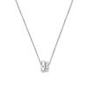 [925 Silver] Duo Pave Link Necklace (White) BH7N5A792W9450