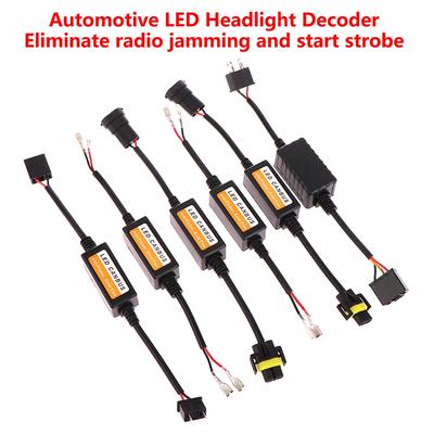 1/4PCS LED Car Headlight Bulbs Decoder No Error H4 H7 H11 9005 9006 Conversion Kit Load Resistor Warning Auto Lights Decoder