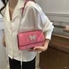 Trendy Butterfly Element Pu Leather Shoulder Bag For Women Spring Summer 2024