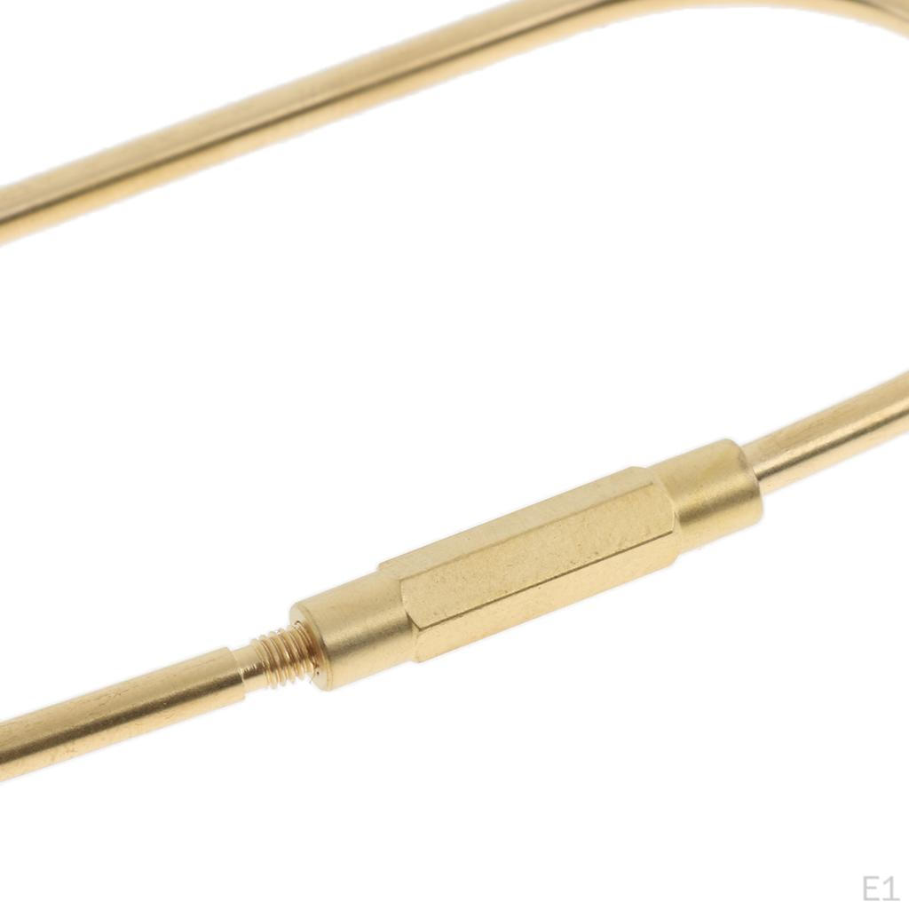 Sturdy Brass Keychain Oval / D A Shape