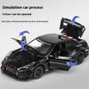 1/32 Scale Skyline Nissan GTR CSR2 Alloy Sports Car Model Die-cast Metal Toy Racing Model Simulation Sound and Light Children's Gift