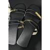 New Large-sized Fashionable One-line Flat Slippers and Square-toed Casual Shoes