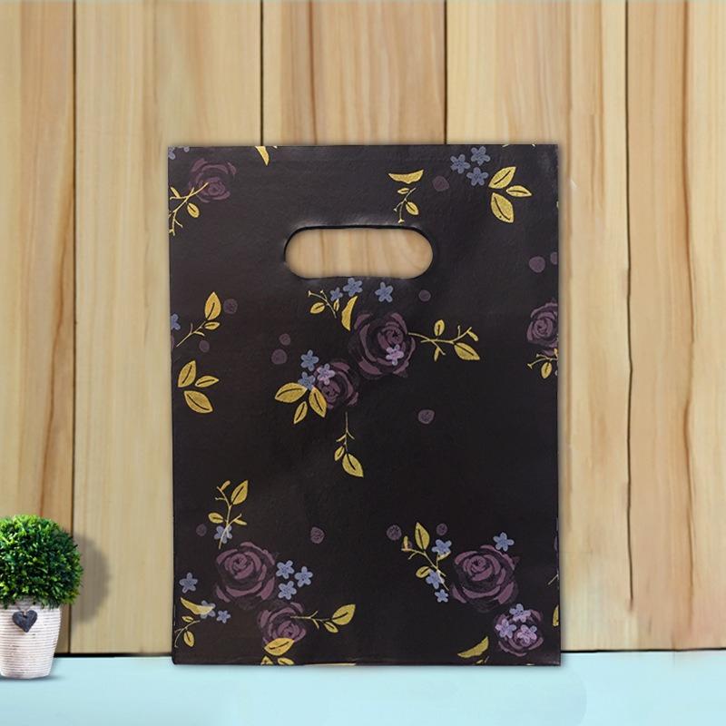 Various Styles Colorful Printed Pattern Accessory Bags Cute Cartoon Plastic Bag T-shirt Socks Facial Mask Cosmetics Magazine Packaging Sack Handbag