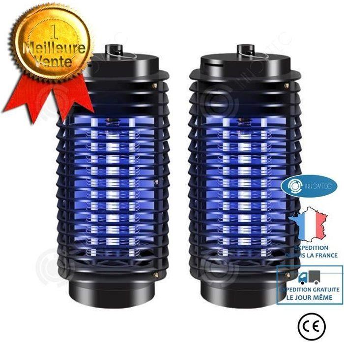 

INN® 2PCS Piège anti-moustique et anti-mouche électrique Tueur de Moustiques LED Lampe UV Protection non toxique anti-insectes Sécur