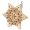 Parrot Pecking Cork Toy Wood Block Grinding Toy for Small Medium Bird Birdcages Hangable Entertainment Toy Y5GB