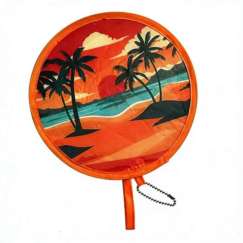 Round Folding Fan Easy to Pack Portable Cooling Solution for Summer Getaways
