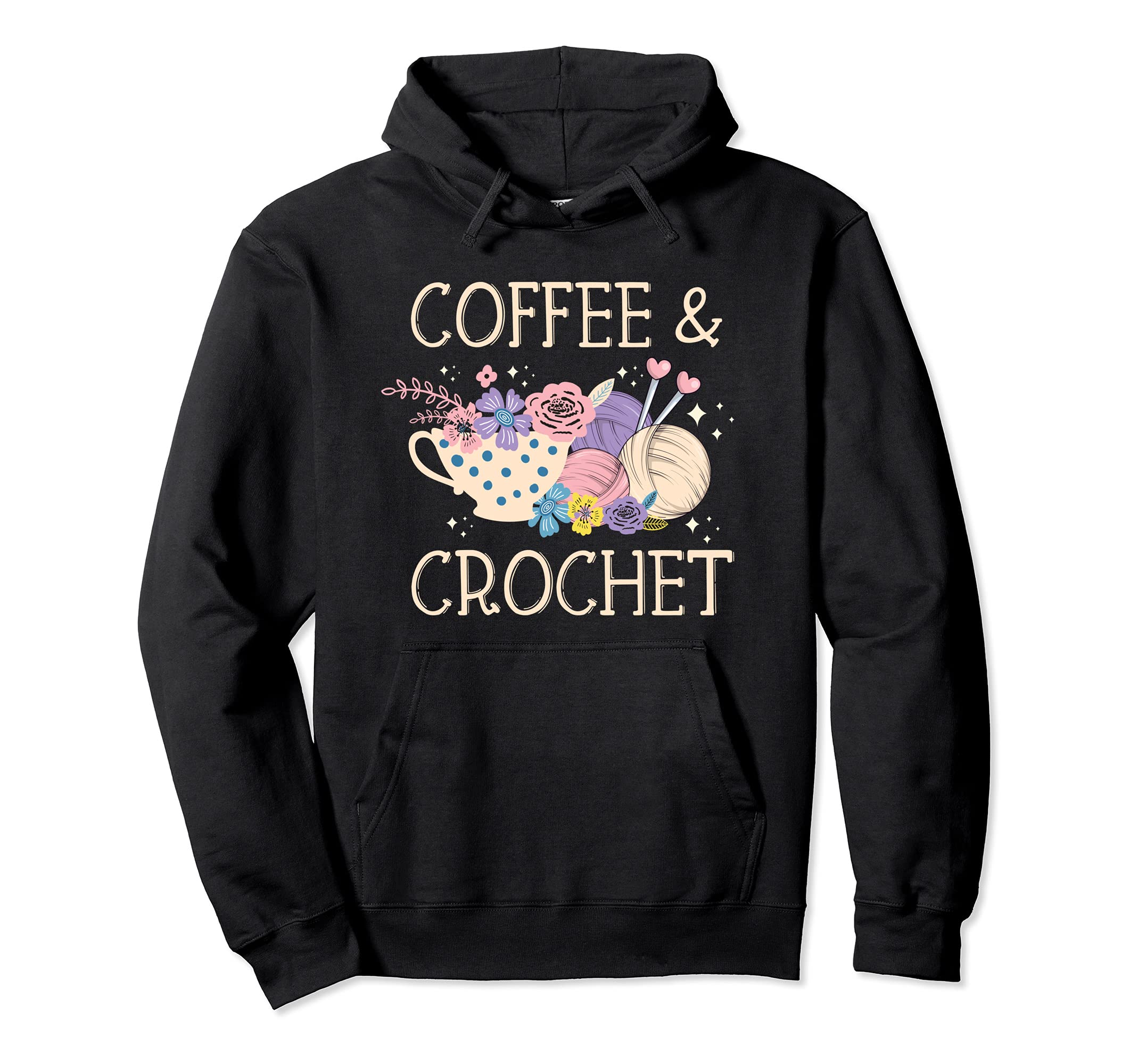 

crochet coffee crochet knitting yarn crochet lover hoodie чёрный